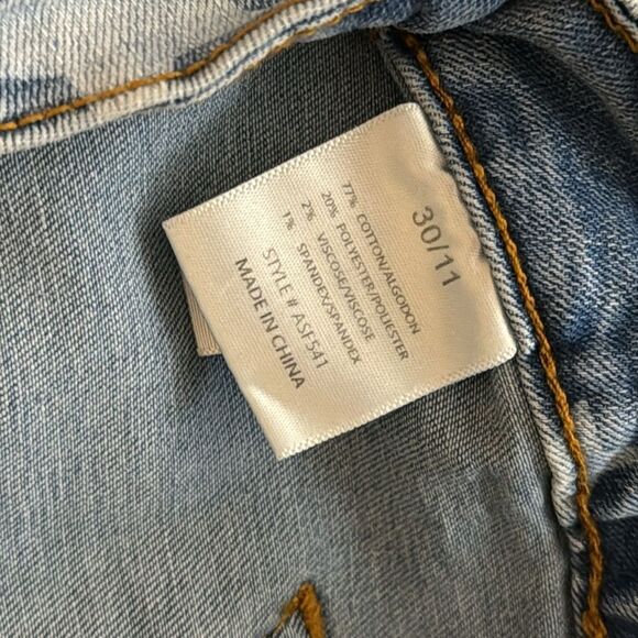 8th of La ladies star Button fly flare bell bottom denim jeans size 30 - Picture 11 of 11